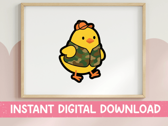 Camo Chick Cute Hunting Sticker for T-Shirt Designs