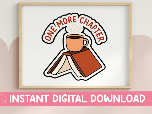 One More Chapter Sticker: A Perfect Fit for T-Shirt Designs