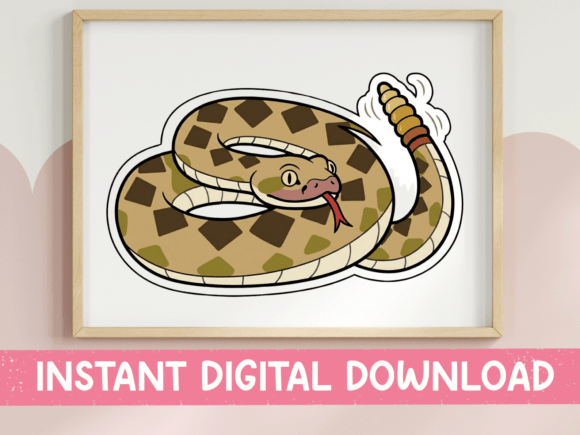 Rattlesnake with Chef Hat Sticker: A Unique T-Shirt Design
